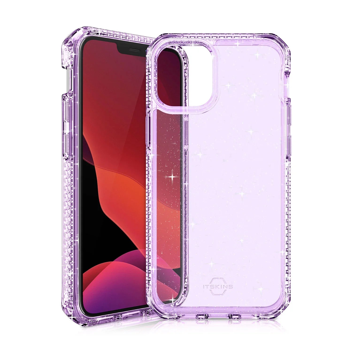 Itskins Hybrid Spark iPhone 12 Pro Max Case - Light Purple - Tashqila Itskins Hybrid Spark iPhone 12 Pro Max Case - Light Purple - Tashqila